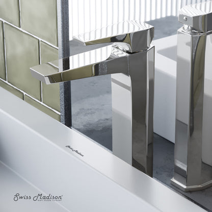 Swiss Madison Voltaire Single Hole, Single-Handle, High Arc Bathroom Faucet in Chrome