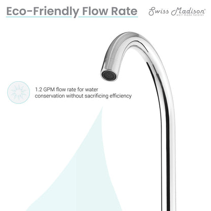 Swiss Madison Daxton 8 in. Widespread Bathroom Faucet in Chrome