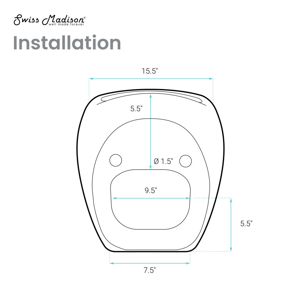 Swiss Madison Plaisir Wall-Hung Bidet