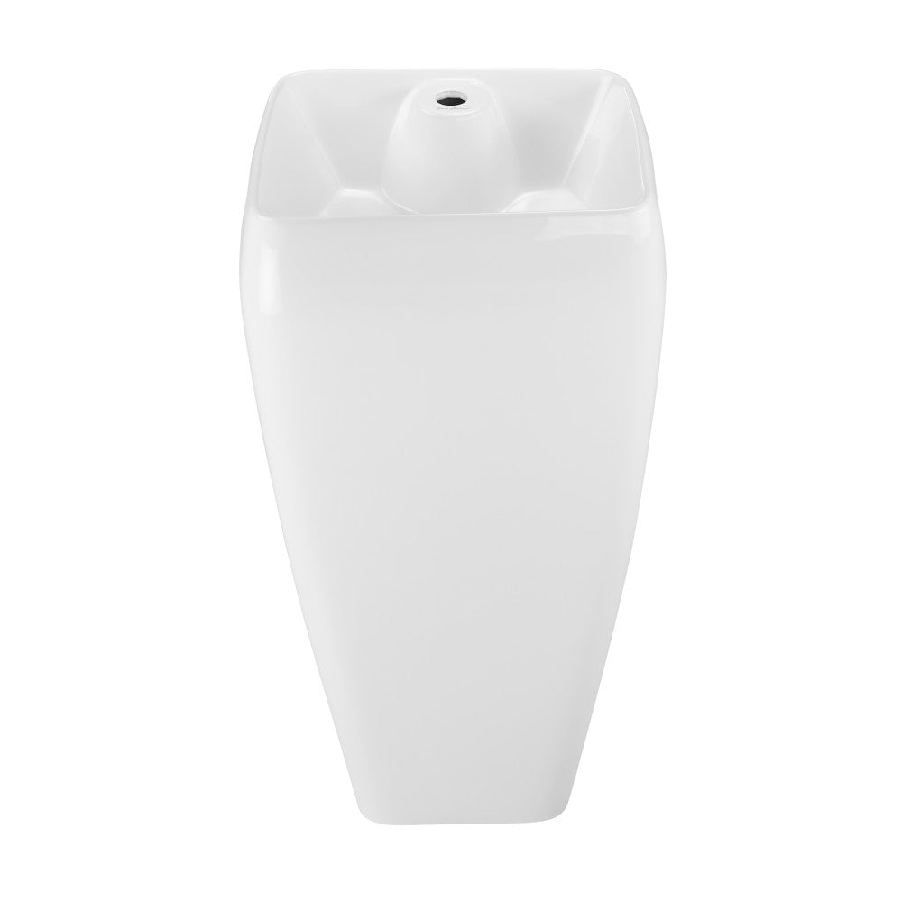 Swiss Madison Carre One Piece Pedestal Sink