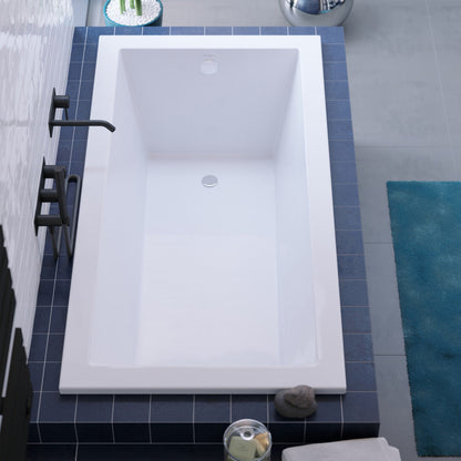 Swiss Madison Voltaire 66" x 36" Reversible Drain Drop-In Bathtub
