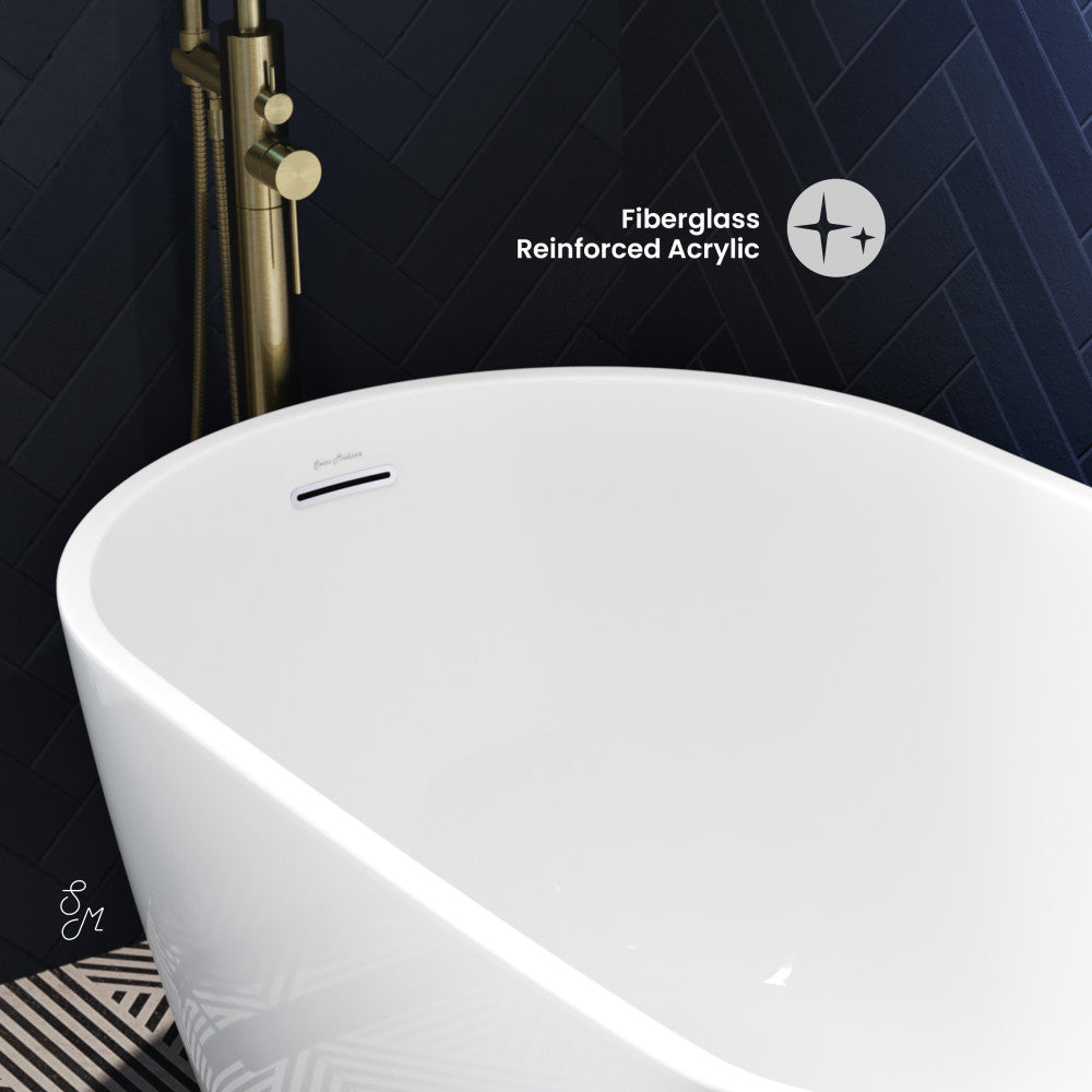 Swiss Madison Sublime 60" Single Slipper Freestanding Bathtub