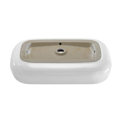 Swiss Madison Chateau 28 Rectangle Ceramic Vessel Sink