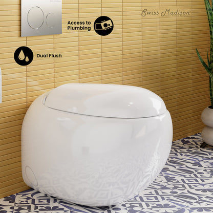Swiss Madison Plaisir Back to Wall Toilet