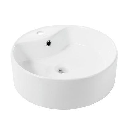 Swiss Madison Monaco Round Vessel Sink with Faucet Mount