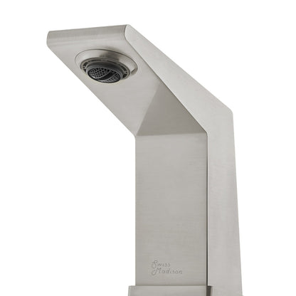 Swiss Madison Carre 8 in. Widespread, 2-Handle, Bathroom Faucet in Brushed Nickel