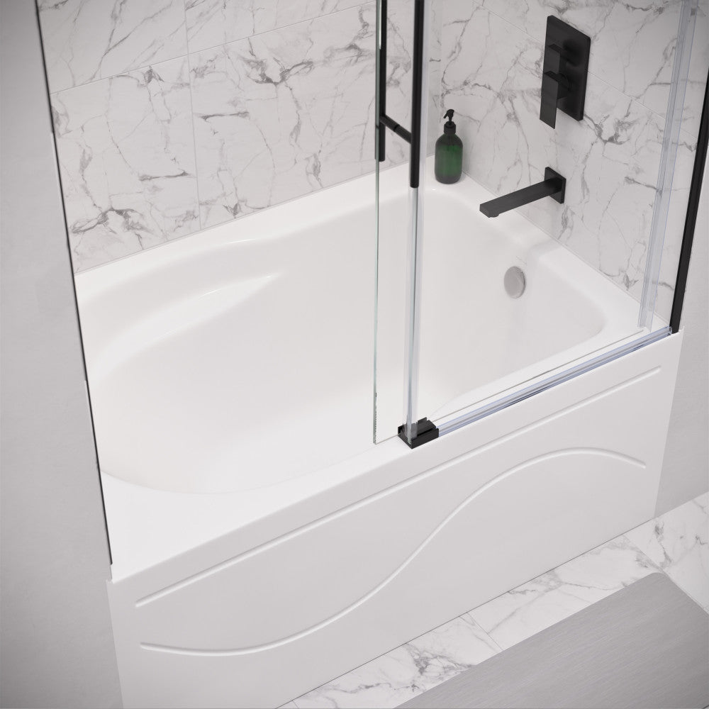 Swiss Madison Ivy 54'' x 30" Bathtub with Apron Right Hand Drain in White