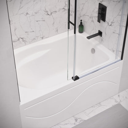 Swiss Madison Ivy 54'' x 30" Bathtub with Apron Right Hand Drain in White