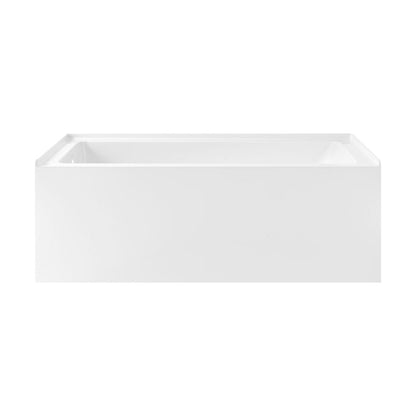 Swiss Madison Voltaire 60 x 30 Skirted Left Drain Soaking Apron Bathtub in Glossy White