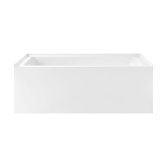 Swiss Madison Voltaire 60 x 30 Skirted Left Drain Soaking Apron Bathtub in Glossy White
