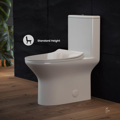 Swiss Madison Cascade One-Piece Toilet Dual-Flush 0.8/1.28 gpf