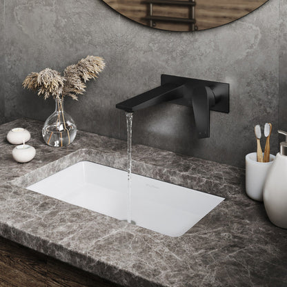 Swiss Madison Voltaire Single-Handle, Wall-Mount, Bathroom Faucet in Matte Black