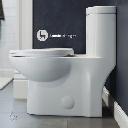 Swiss Madison Sublime One-Piece Elongated Toilet Dual-Flush 1.1/1.6 gpf
