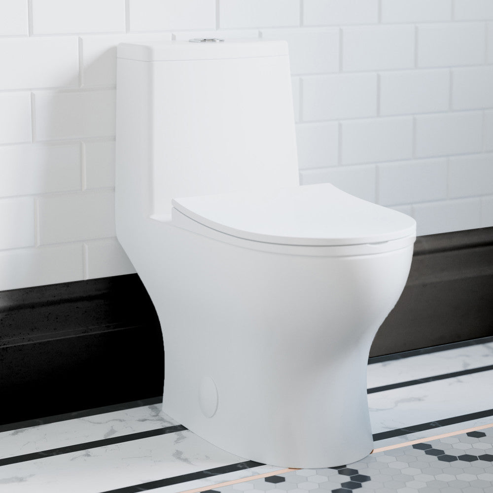 Swiss Madison Ivy One-Piece Toilet, 10" Rough-in 1.1/1.6 gpf