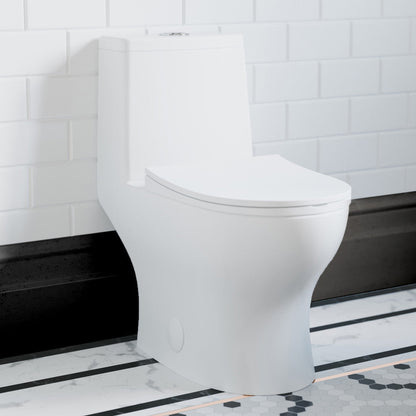 Swiss Madison Ivy One-Piece Toilet, 10" Rough-in 1.1/1.6 gpf
