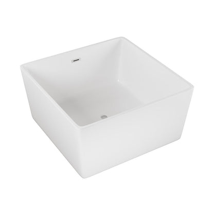 Swiss Madison Voltaire 47" Square Freestanding Bathtub