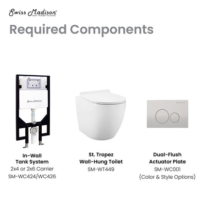 Swiss Madison St. Tropez Wall-Hung Toilet Bowl Only