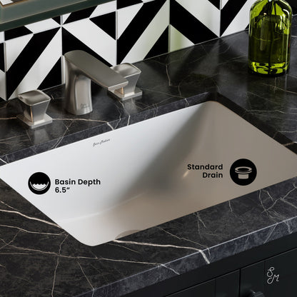 Swiss Madison Plaisir 21 Rectangular Under-Mount Bathroom Sink