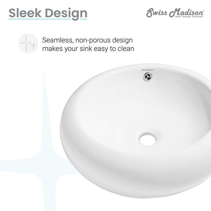 Swiss Madison Plaisir Round Vessel Sink