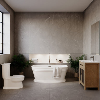 Swiss Madison Santorini One-Piece Elongated Toilet Dual-Flush 1.1/1.6 gpf