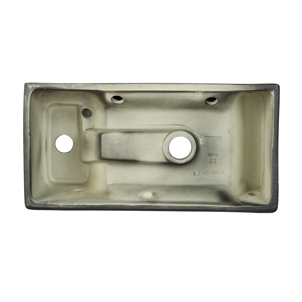 Swiss Madison Voltaire 19.5 x 10 Rectangular Ceramic Wall Hung Sink with Right Side Faucet Mount, Matte Black