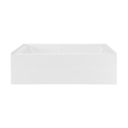 Swiss Madison Voltaire 72" x 36" Right-Hand Drain Alcove Bathtub with Apron and Armrest