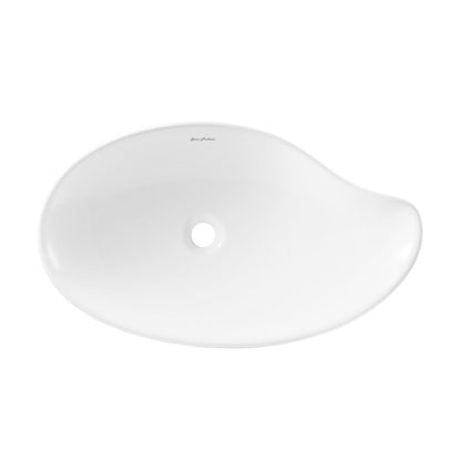 Swiss Madison Daxton Glossy White Ceramic Specialty Vessel Sink 25.5 in