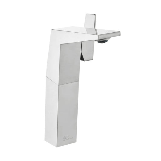 Swiss Madison Carre Single Hole, Single-Handle, High Arc Bathroom Faucet in Chrome