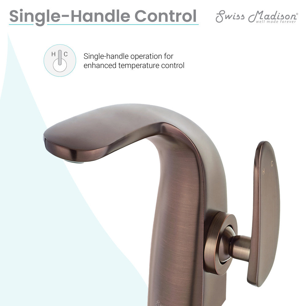 Swiss Madison Chateau Single Hole, Single-Handle, Bathroom Faucet in Oil Rubbed Bronze