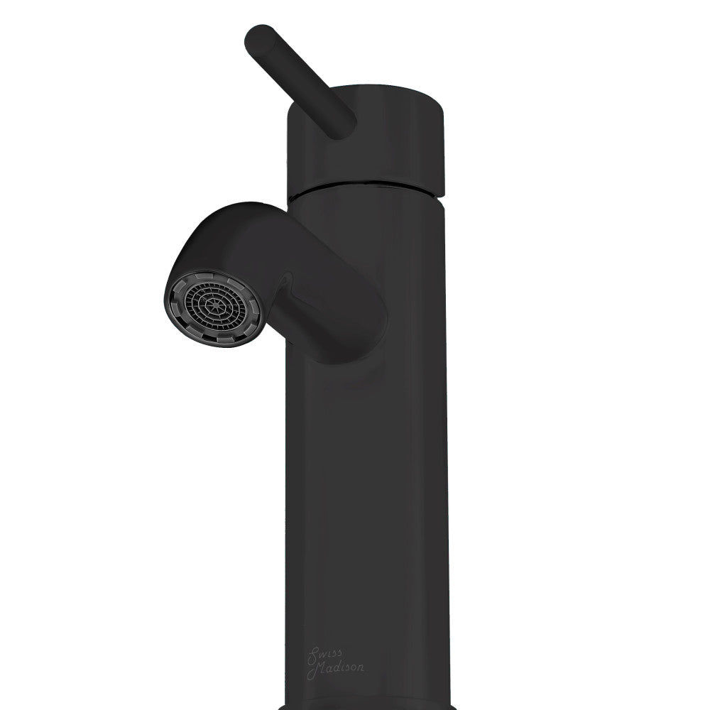 Swiss Madison Ivy Single Hole, Single-Handle, Bathroom Faucet in Matte Black