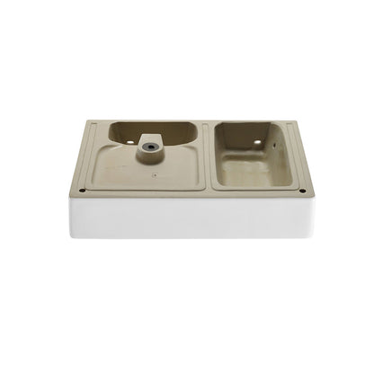 Swiss Madison St. Tropez 30" Rectangle Wall-Mounted Sink with Right Side Faucet Mount