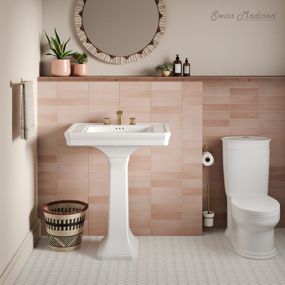Swiss Madison Voltaire Two-Piece Pedestal Sink
