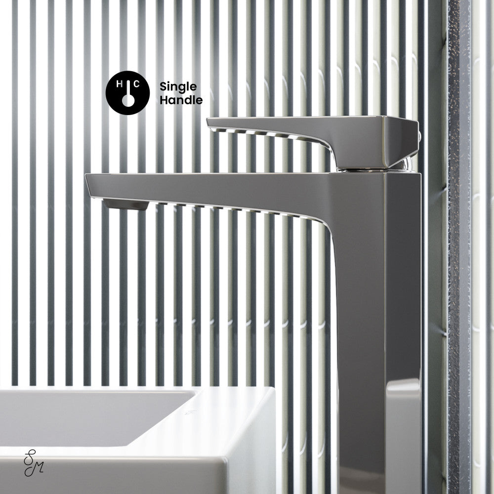 Swiss Madison Voltaire Single Hole, Single-Handle, High Arc Bathroom Faucet in Chrome