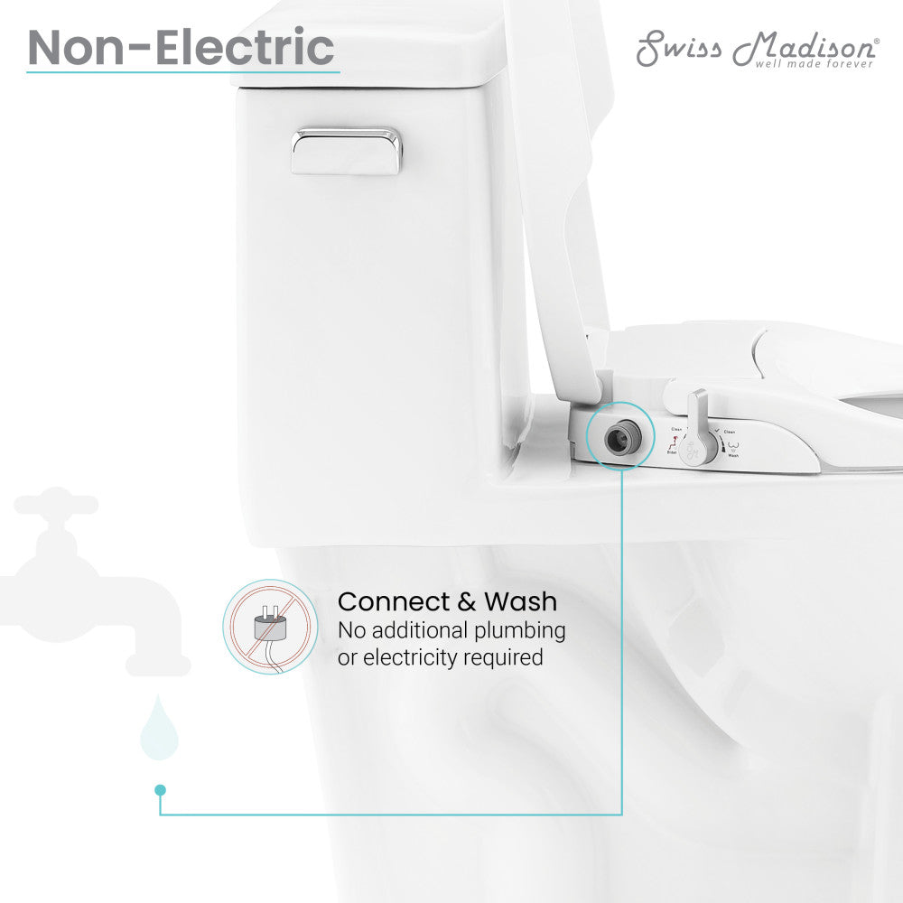 Swiss Madison Aqua Non-Electric Smart Toilet Seat Bidet