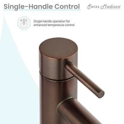 Swiss Madison Ivy Single Hole, Single-Handle, Bathroom Faucet in Oil Rubbed Bronze