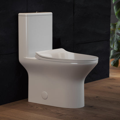 Swiss Madison Cascade One-Piece Toilet Dual-Flush 0.8/1.28 gpf