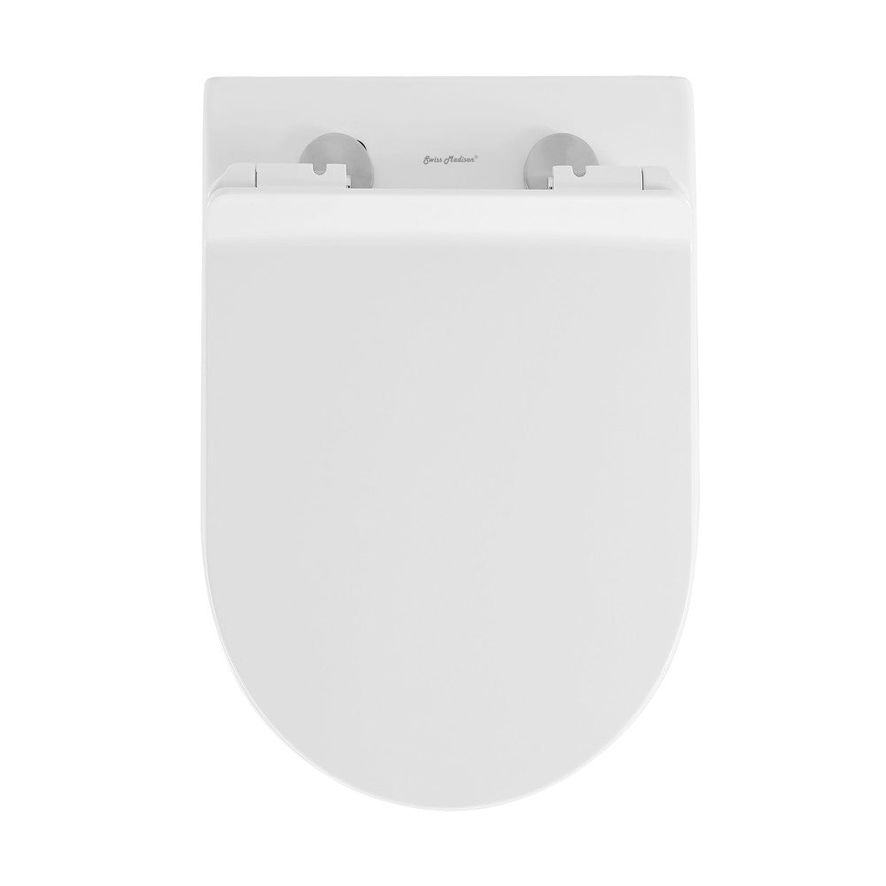 Swiss Madison St. Tropez Back-to-Wall Elongated Toilet Bowl
