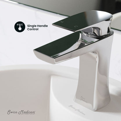 Swiss Madison Monaco Single Hole, Single-Handle, Bathroom Faucet in Chrome