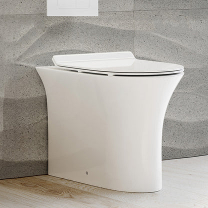 Swiss Madison Cascade Back-to-Wall Elongated Toilet Bowl