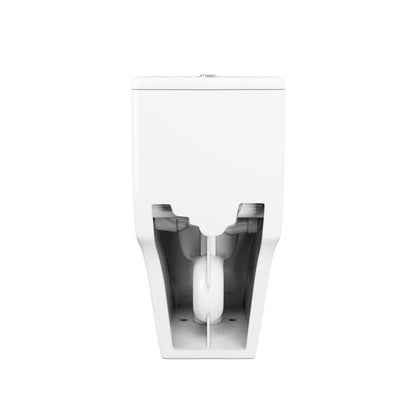 Swiss Madison TWISTER Dual Flush, Cascade One-Piece Compact Toilet, 1.1/1.6 GPF