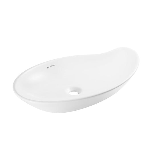 Swiss Madison Daxton Glossy White Ceramic Specialty Vessel Sink 25.5 in