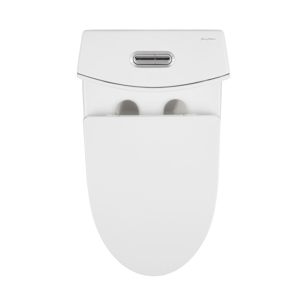 Swiss Madison St. Tropez One-Piece Elongated Toilet Vortex Dual-Flush 1.1/1.6 gpf
