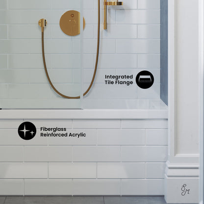 Swiss Madison Voltaire 48" x 32" Right-Hand Drain Alcove Bathtub