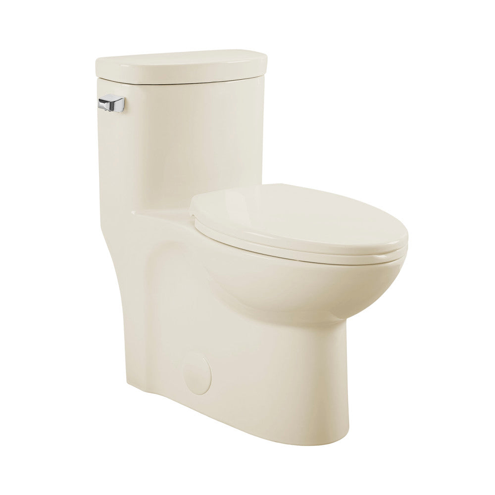 Swiss Madison Sublime One-Piece Elongated Left Side Flush Handle Toilet in Bisque 1.28 gpf