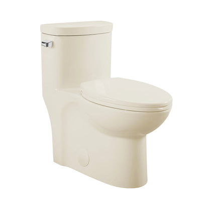 Swiss Madison Sublime One-Piece Elongated Left Side Flush Handle Toilet in Bisque 1.28 gpf