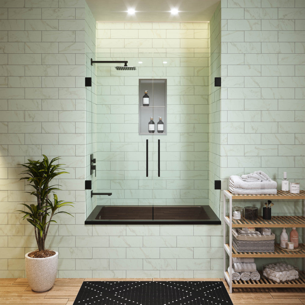 Swiss Madison Voltaire 48" x 32" Reversible Drain Drop-In Bathtub in Matte Black