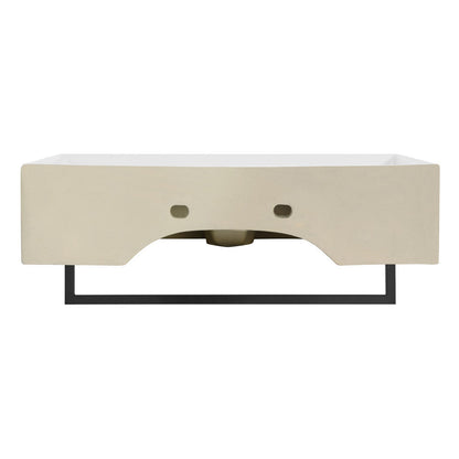 Swiss Madison Claire 22" Wall-Mount Bathroom Sink with Black Towel Bar