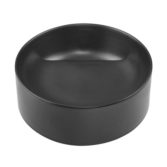 Swiss Madison Beau 16.5" Round Vessel Bathroom Sink in Matte Black