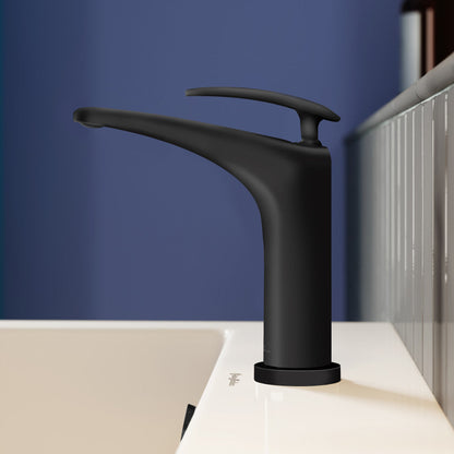 Swiss Madison Sublime Single Hole, Single-Handle, Bathroom Faucet in Matte Black