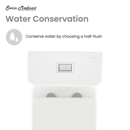 Swiss Madison Liberte One-Piece Elongated Toilet Dual-Flush 1.1/1.6 gpf